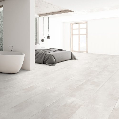 Kaindl CLASSIC AQUA Beton Concrete Opalgrey 8 mm kőhatású laminált padló, színek: szürke, barna (világos), barna, barna (sötét), padlófűtéshez alkalmazható.