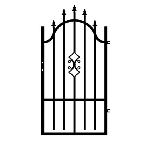 Polbram Emma Kiskapu jobbos 0,9m, 1,2-1,5m magas, RAL 9005 fekete