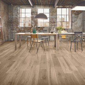 Alpod Floor Expert CLASSIC AQUA oak alamos 8 mm laminált padló, színek: barna, szürke, barna (sötét), padlófűtéshez alkalmazható.