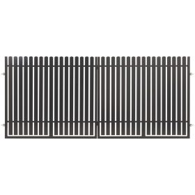   Polbram Nikki Dupla szárnyas kapu 4m, 1,5m magas, RAL 7016 antracit