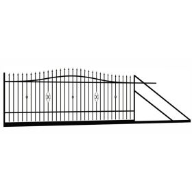   Polbram Klaudia tolókapu jobbos 4m, 1,5m magas, RAL 7016 antracit