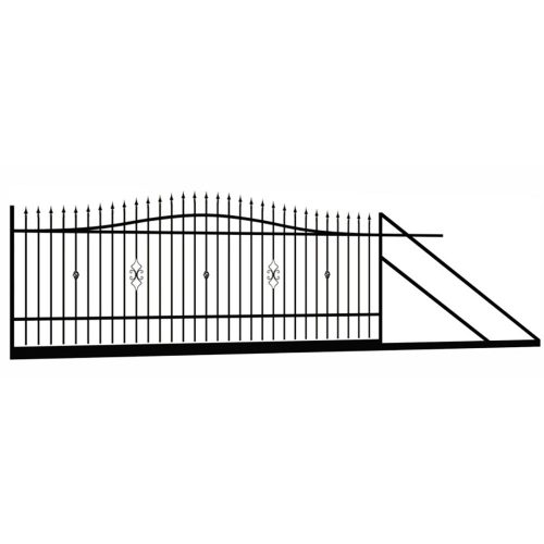 Polbram Klaudia tolókapu jobbos 4m, 1,5m magas, RAL 7016 antracit