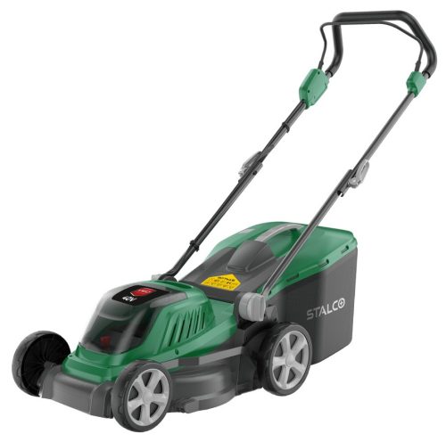 Stalco Akkumulátoros fűnyíró 38 CM vágásszélessség (CSAK GÉPTEST, AKKUMULÁTOR NÉLKÜL)