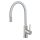Ferro Zumba inox konyhai csaptelep acél test flexibilis kifolyócsővel, ezüst