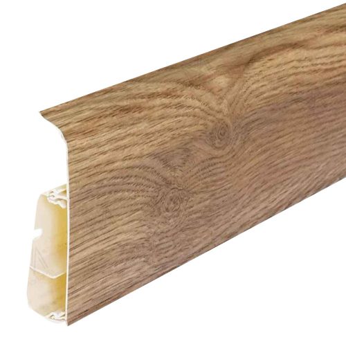 Salag Lima 75 mm PVC parketta szegélyléc gumis szegéllyel 2,50 m / szál Rubens tölgy