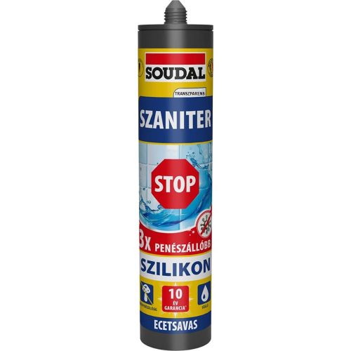 Soudal Szaniter Szilikon STOP Transzpanens 280ml
