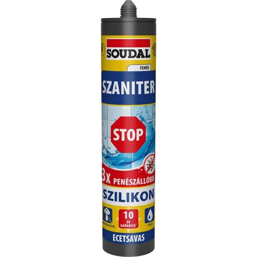 Soudal Szaniter Szilikon STOP fehér 280ml