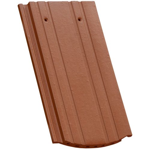 újház - Swissporton - Kerka hornyolt alapcserép ívesvágású engóbozott rézvörös (324 darab/raklap)