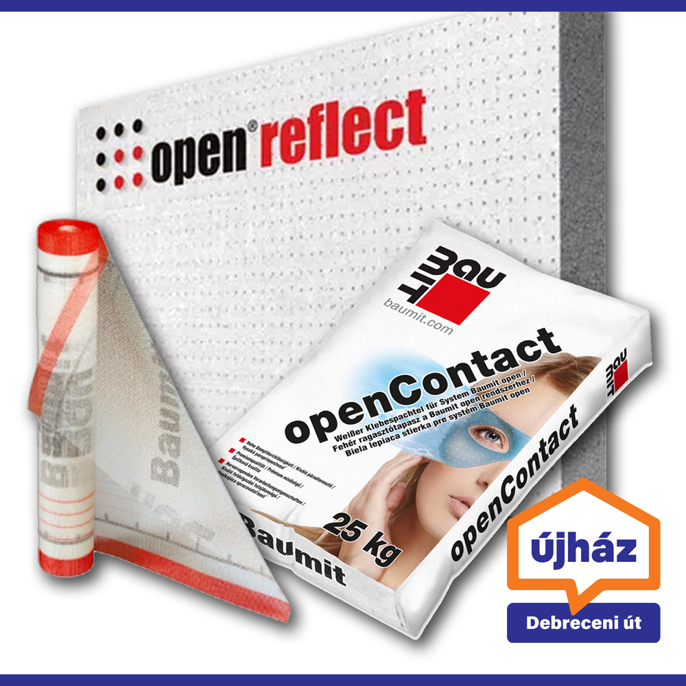 Baumit Open Reflect: innovatív homlokzati hőszigetelés a hatékony otthonokért